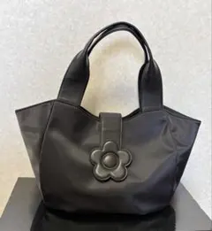 Mary quant マリークワント トートバッグ　ハンドバッグ　ブラック