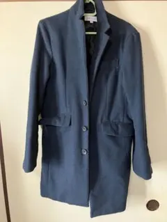SOYOUS チェスターコート　ネイビー　Sサイズ　ボタンが取れ気味箇所あり