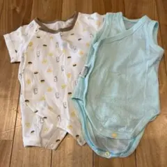半袖ロンパース メッシュ肌着 2点セット