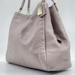 【美品】コーチ ショルダーバッグ マディソン フィービー グレージュ