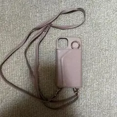 iPhone13 スマホケース スマホショルダーストラップ カードポケット