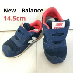New Balance スニーカー 14.5cm ネイビー/レッド
