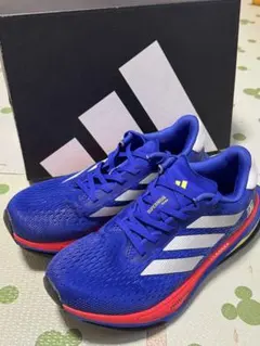 アディダス アディゼロ 青 EvoSL 24.5 ランニング レディース - メルカリ