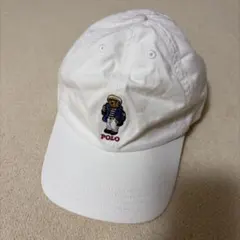 ラルフローレン ポロベア ホワイト 白 キャップ キッズ レディース
