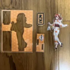 カラフルピーチ えと アクリルスタンド アクリルキーホルダー 真夏の桃