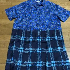 UNIQLO MARNI オープンカラー プリーツワンピース 半袖