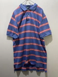 90s《ポロラルフローレン》ボーダーポロシャツ　XL