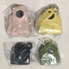 バッグチャーム　キーホルダー　キーリング レディース　ミニバッグ　4個