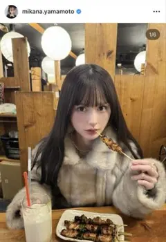 山本望叶ちゃん着用♡EMODA ミディフェイクファーコート