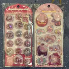 ハローキティ　カプセルポップシール　マイメロディ　ウォーターインシール
