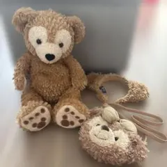 ダッフィー ぬいぐるみ ★カチューシャ ★シェリーメイポシェット セット