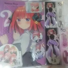 五等分の花嫁 二乃 カラオケの鉄人 アクリルスタンド 缶バッジ コースター