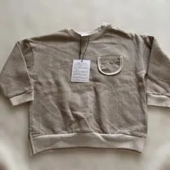 Cottoli ヘリンボーン柄 トレーナー 90cm