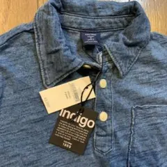 GAP105 新品インディゴブルーポロシャツ