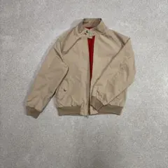 リバーシブルナイロンジャケット ベージュ・レッド