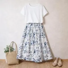PROPORTION BODY DRESSING♡花柄フレアスカート ミモレ 3