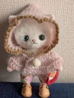 作家さま作 羊毛フェルト 白猫