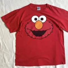 Y2K GILDAN セサミストリート Tシャツ エルモ ユニバキャラクター
