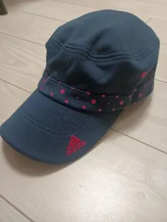 adidas キッズ キャップ ドット柄