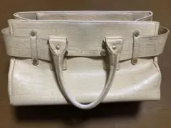 サマンサタバサ　ハンドバッグ　トートバッグ　ベージュ