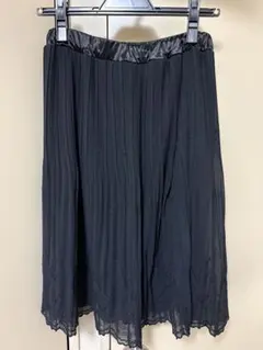 クレドソル　プリーツスカート　黒　38