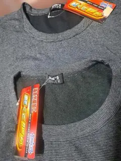 メンズ長袖インナー2枚 Lサイズ 黒