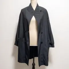 vintage ロングコート ブラック 黒 マント ケープ ジャケット レトロのサムネイル