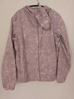 UNIQLO ピンク花柄 マウンテンパーカー M