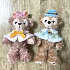 ダッフィー　シェリーメイ　ぬいぐるみバッジ　美品