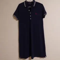 Polo Ralph Lauren ポロワンピース M ネイビー 半袖
