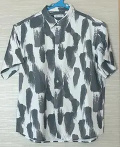 THE SHOP TK 半袖シャツ メンズ Mサイズ ブラシアート柄のサムネイル