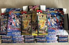 ポケモンカード 空箱 ペリペリ付 ニンジャスピナー6box メガドリーム1box