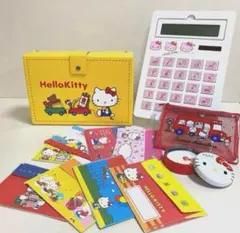 ハローキティ 文房具 お道具箱 5点 セット♡ レトロ