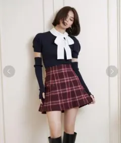 スナイデル　ツイードフレアスカショーパン