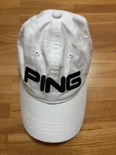ダ*ス様 PING ゴルフ キャップ ホワイト ブラックのサムネイル