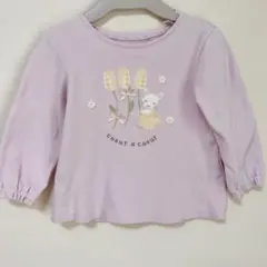 Coeur a Coeur 長袖Tシャツ 90 チューリップ　ピンク