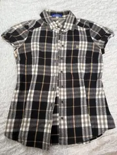 BURBERRY BLUE LABEL チェック柄 半袖シャツ サイズ36