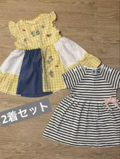 【お買い得】女の子 2着セット ワンピース ドレス プチバトー他　※バラ売り可