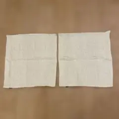 Francfranc ホワイトクッションカバー 2枚セット