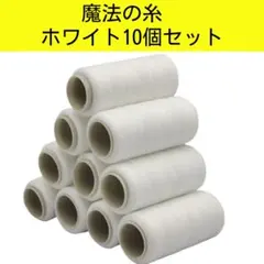 魔法の糸 10個セット　ホワイト　即日発送 グログランリボンに最適!!