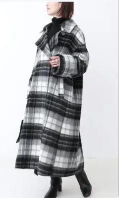 美品☆Spick & Span MANTECOシャギーロングコートのサムネイル