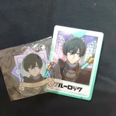 ブルーロック カラオケの鉄人 ミニフォト風カード＆アクリルキーホルダー 糸師凛