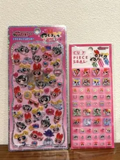 パワーパフガールズ プチドロップステッカー カットピースシール タイルシール