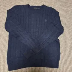 Polo Ralph Lauren ネイビー ケーブルニット Lサイズ