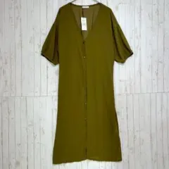 新品　イーハイフンワールドギャラリー　マキシ　ワンピース　Ｆ　バルーンスリーブ