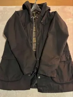 Barbour フーデッドビデイル　SL38 ネイビー　オリジナルカバー付き
