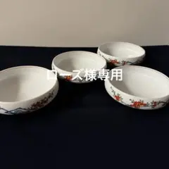 香蘭社　染錦　椿絵　浅鉢　小鉢　4個セット　ジェラートピケ　レッグウォーマー