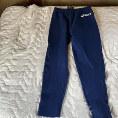 asics アシックス ジャージ パンツ ネイビー レディースLのサムネイル