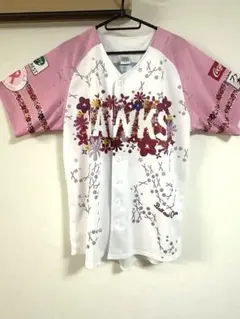 2025 ピンクフルデー　ソフトバンクホークス ユニフォーム Lサイズ 花柄