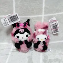 サンリオキャラクターズ　ギャルらび　マスコット　　キティ　クロミ　ヒョウ柄